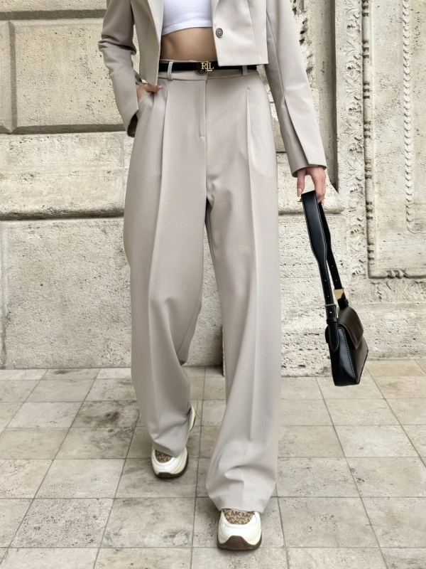 Lara palazzo nadrág / Szürkés bézs