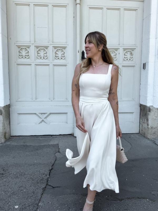 Mira midi ruha / Ekrü - Image 8