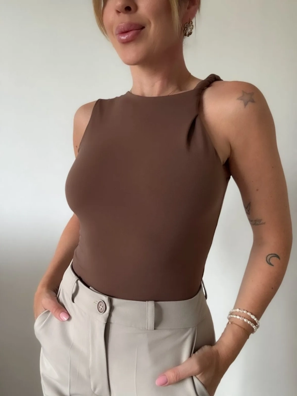 Candy Bodysuit / Limitált mokka