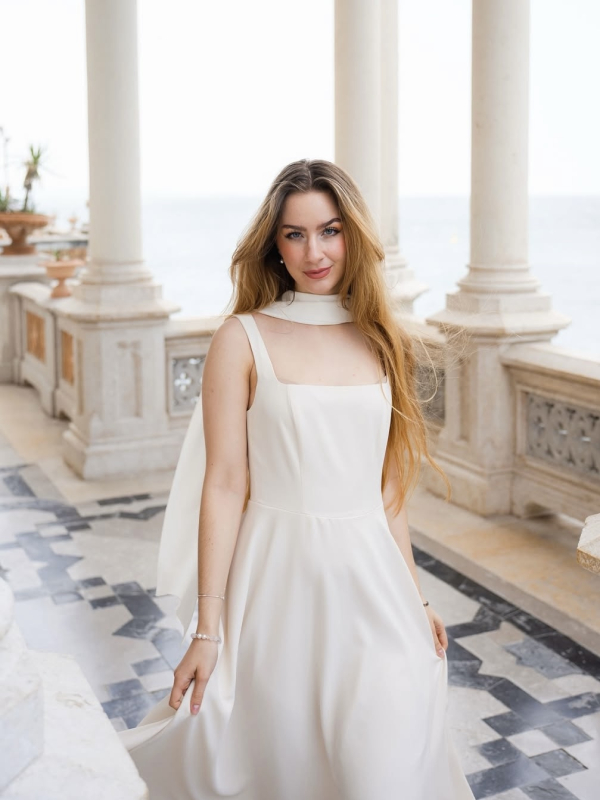 Mira midi ruha / Ekrü - Image 9