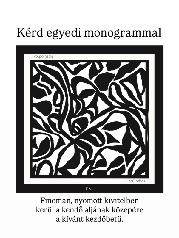 Plusz monogram a kendőre - Image 2