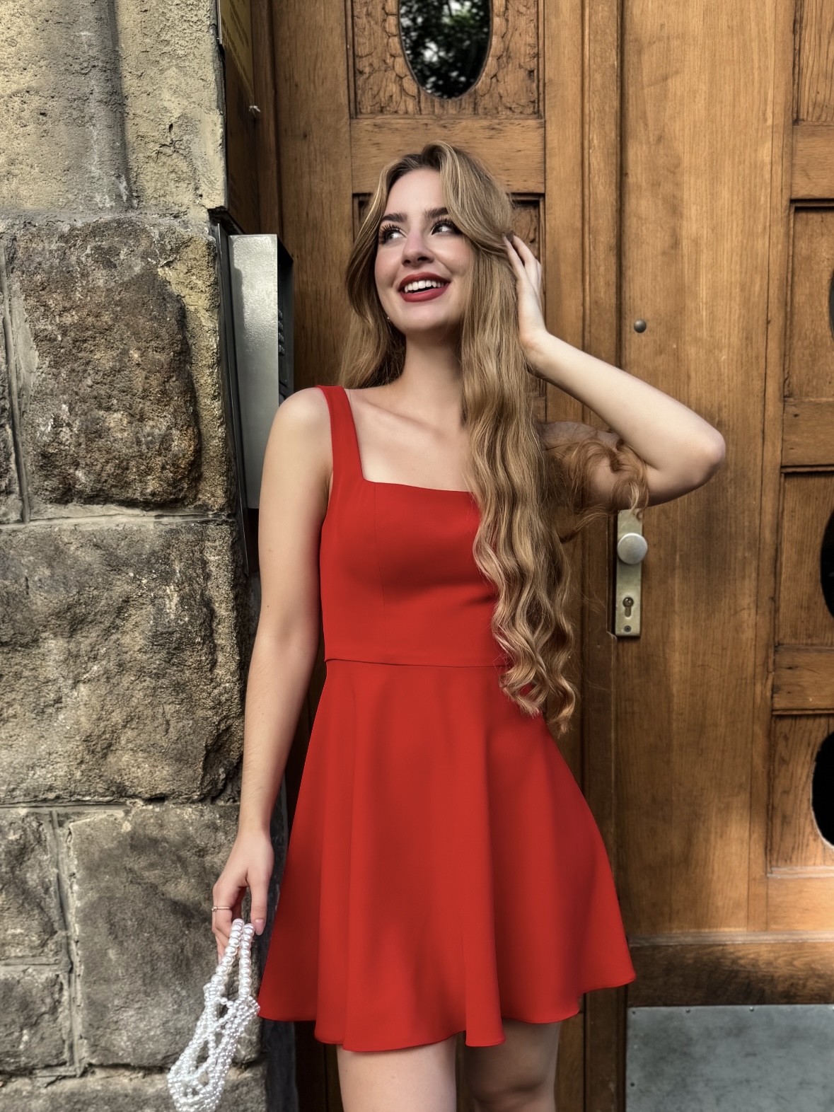 Mira mini ruha / Piros