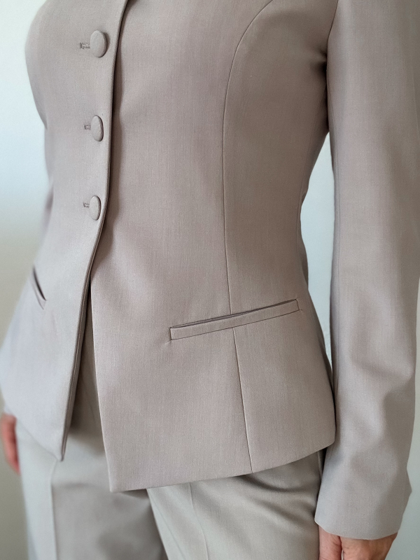 Bella blézer+öv / Taupe - Image 10
