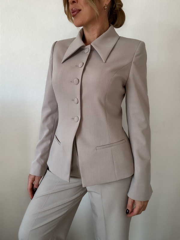 Bella blézer+öv / Taupe - Image 9