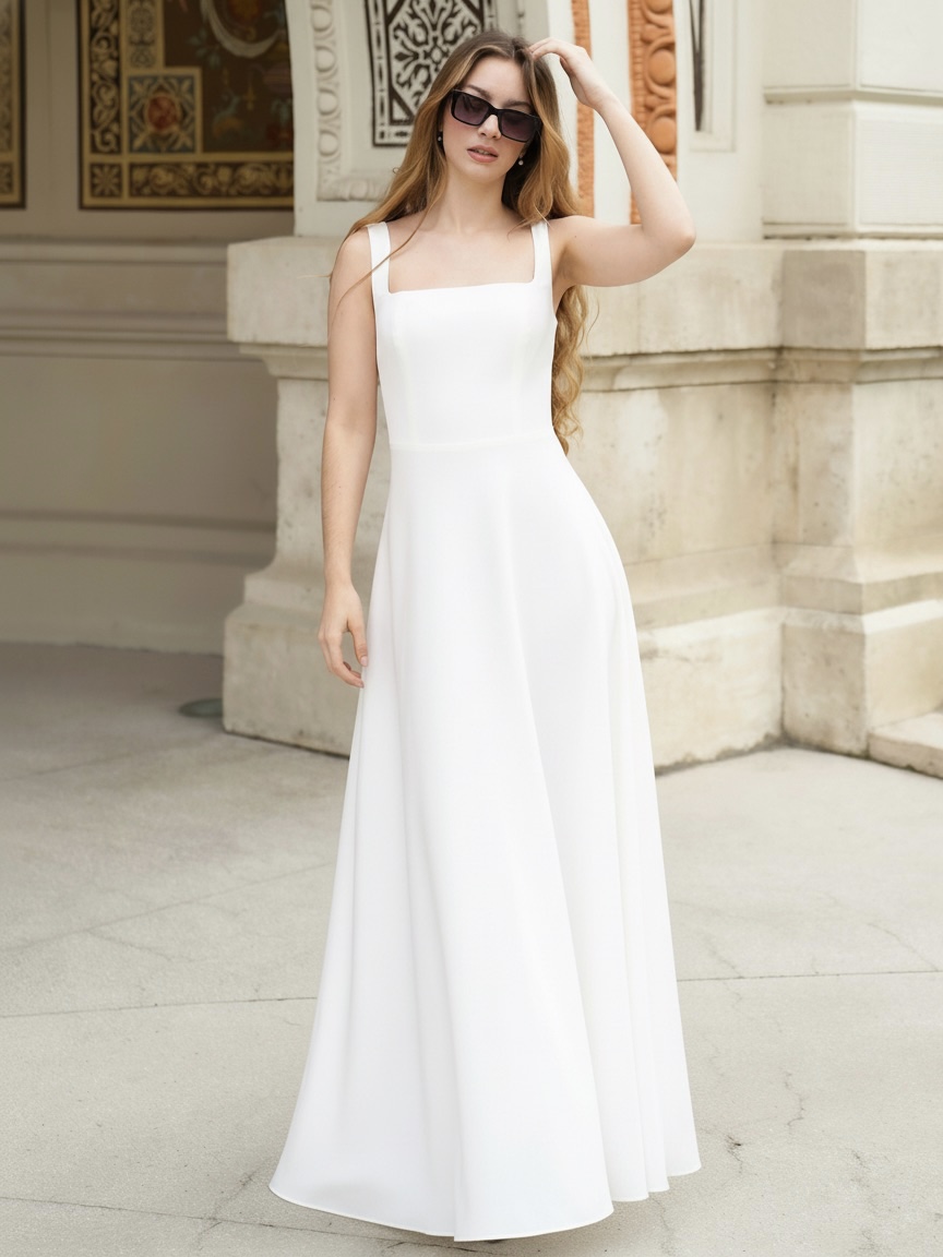 Mira maxi ruha / Ekrü - Image 4