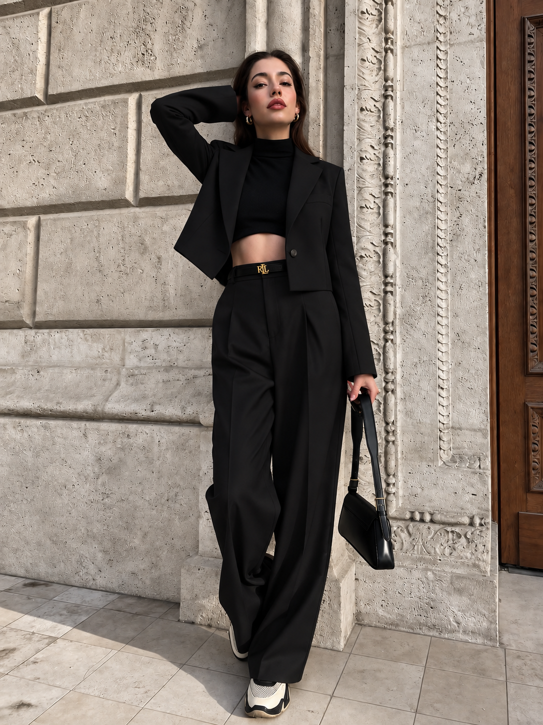 Lara rövid blézer / Fekete - Image 2